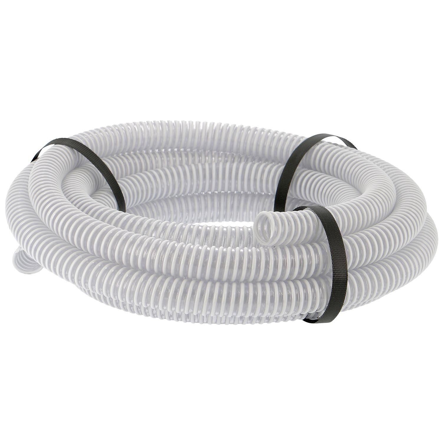SPID'O - Tuyau PVC Armé Souple à Spirales - Aspiration et Évacuation Eau Claire et Chargée (25 m - Ø 40 mm)