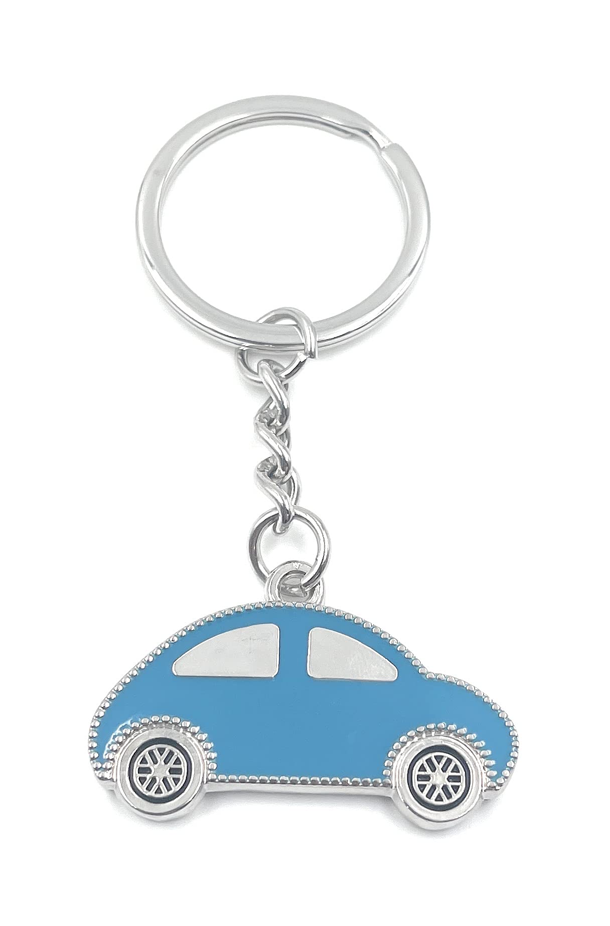 H-Customs Car Sedan Vehicle Blue Keyring Pendant