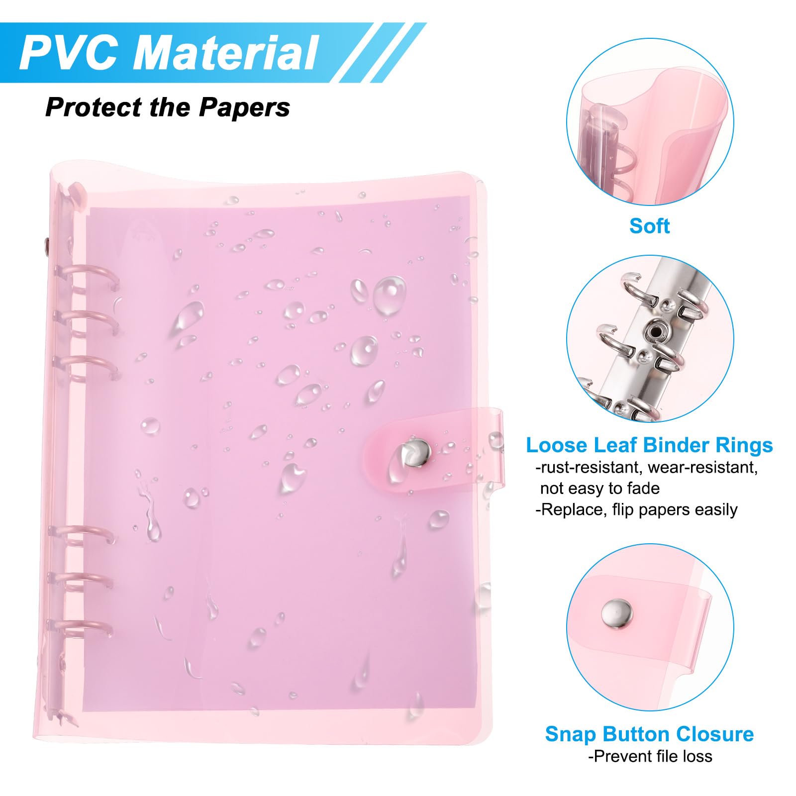PATIKIL A5 Clear Binder Cover - Image 3