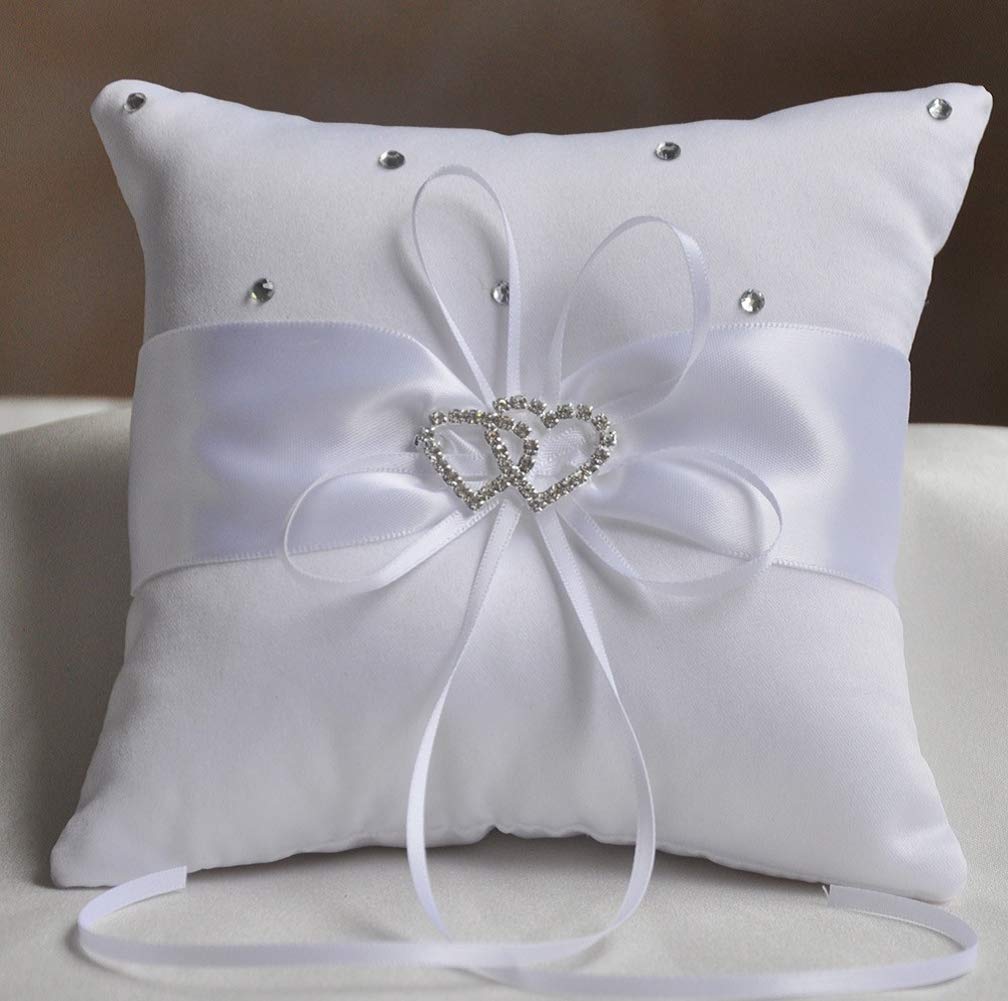 Lace Pearl Ring Pillows for Beach Wedding Ring Bearer Pillow Wedding Cushion