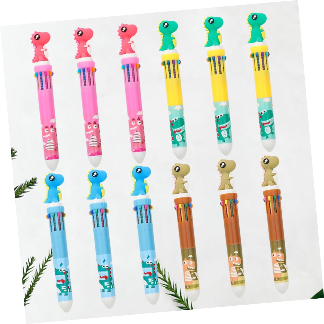 SHINEOFI 36piezas Bolígrafos De Bolita De Diseño De Estación Escolar Para Material Perfectos Para Dibujar y Firmar