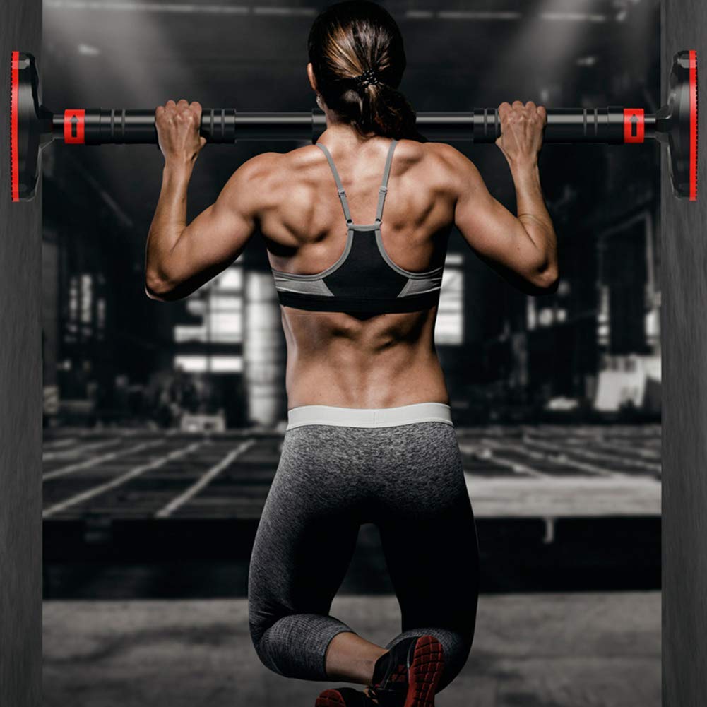 Ziehen Tür Up Bar Keine Schrauben, Justierbare Breite Klimmzugstange Mit Sicherheitsschloss Und Anti-Rutsch-Matte Für Home Gym Übung Fitness Krafttraining, Max Gewicht Bis Zu 350 Kg