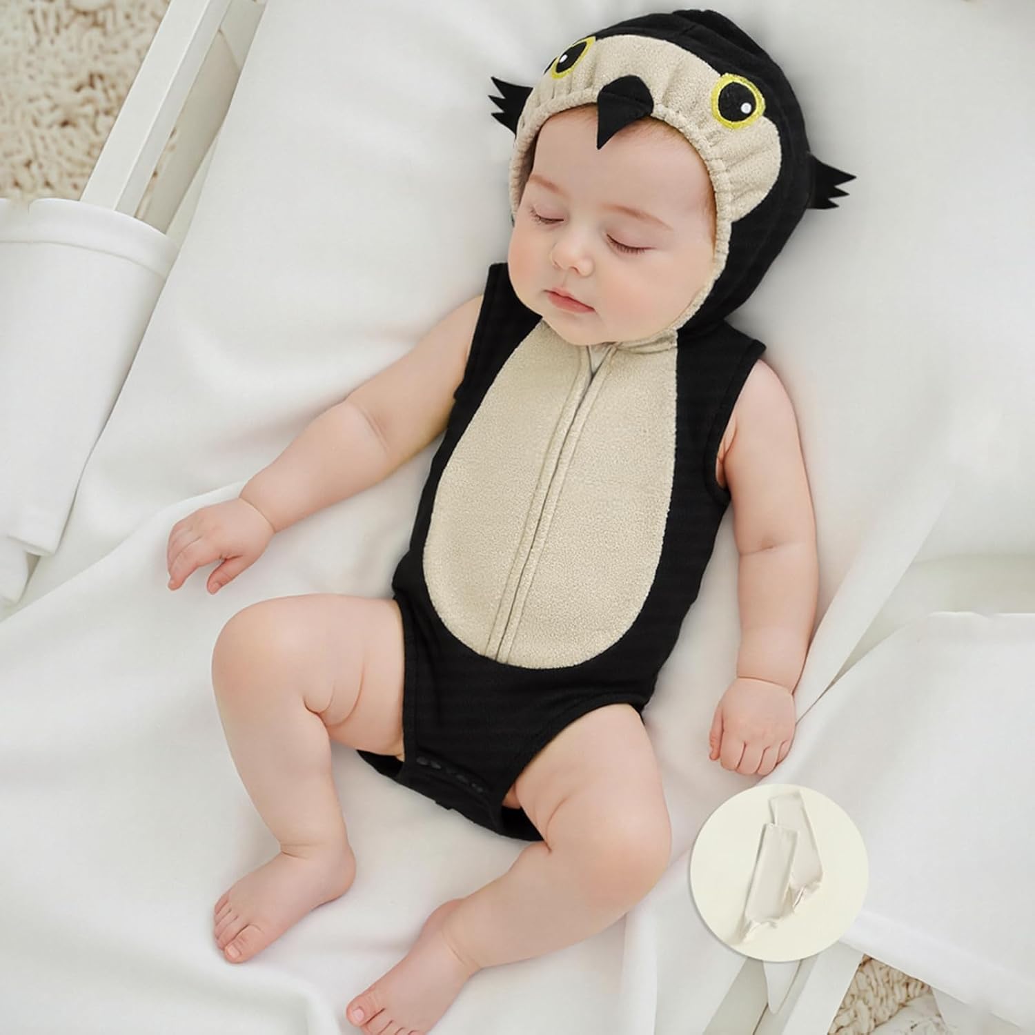 Yoawdats Toddler Newborn Baby Boy Girl Photography Outfits Animal Onesie Romper Halloween Owl Costume Jumpsuit - Image 5