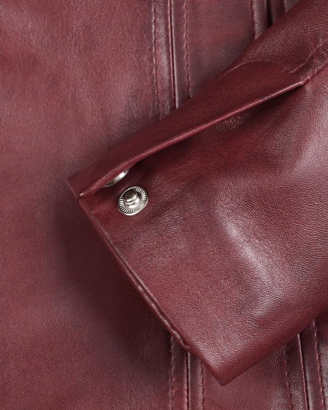 Image of Blingsoul Womens Real Leather Jacket - Asymmetrical Leather Jackets for Women