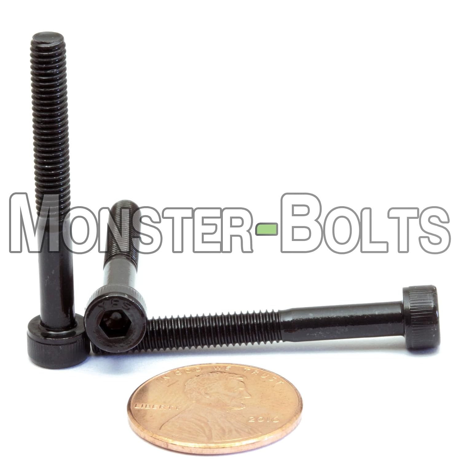 MonsterBolts - M4 x 35mm Socket Head Screws, DIN 912, Alloy Steel, Black Oxide, Partial Thread, 250 Pack
