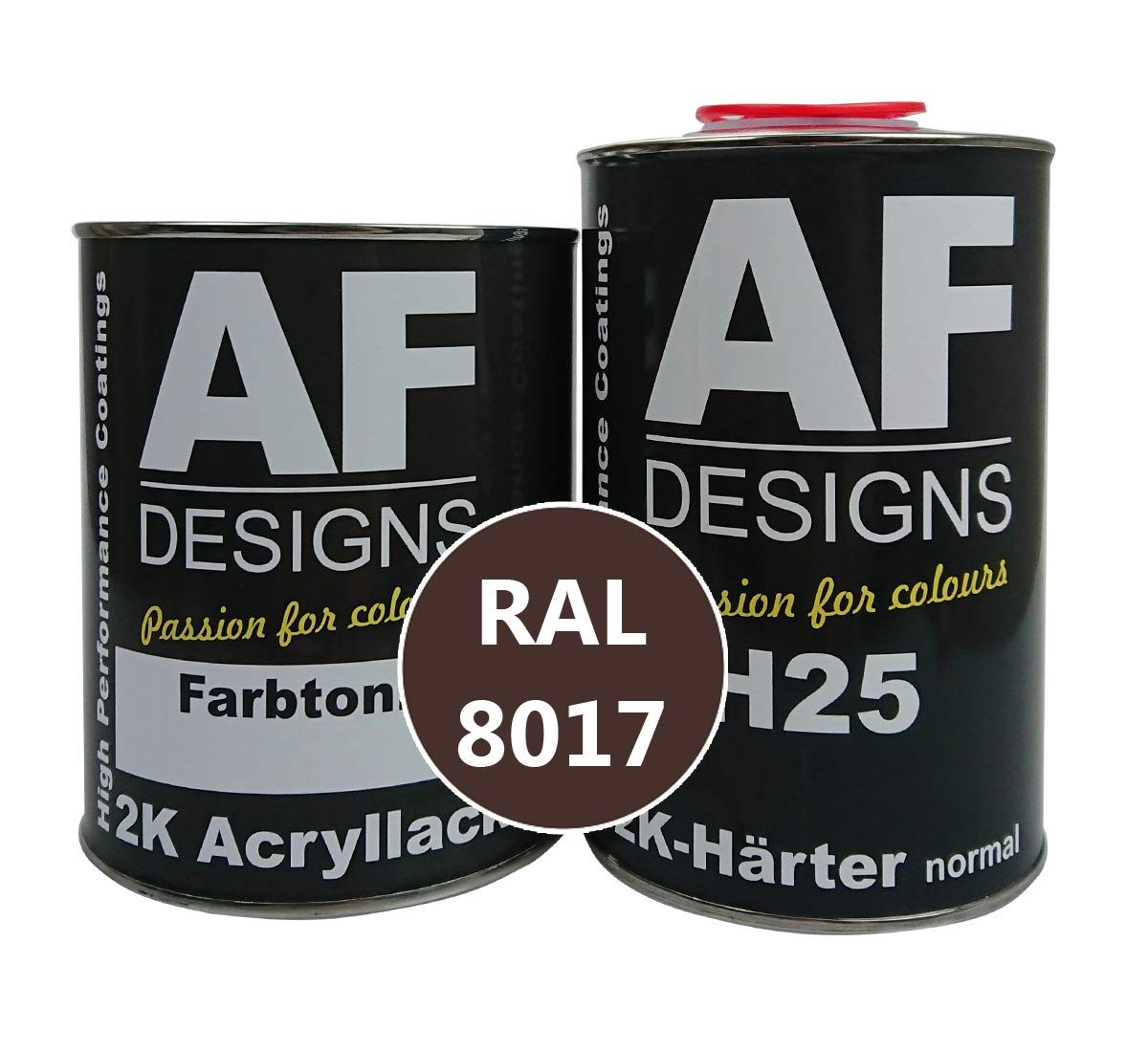 Alex Flittner Designs 2K lakier 3 kg zestaw RAL 8017 czekoladowy brązowy matowy drewno maszyny lakier przemysłowy do samochodów ciężarowych NFZ