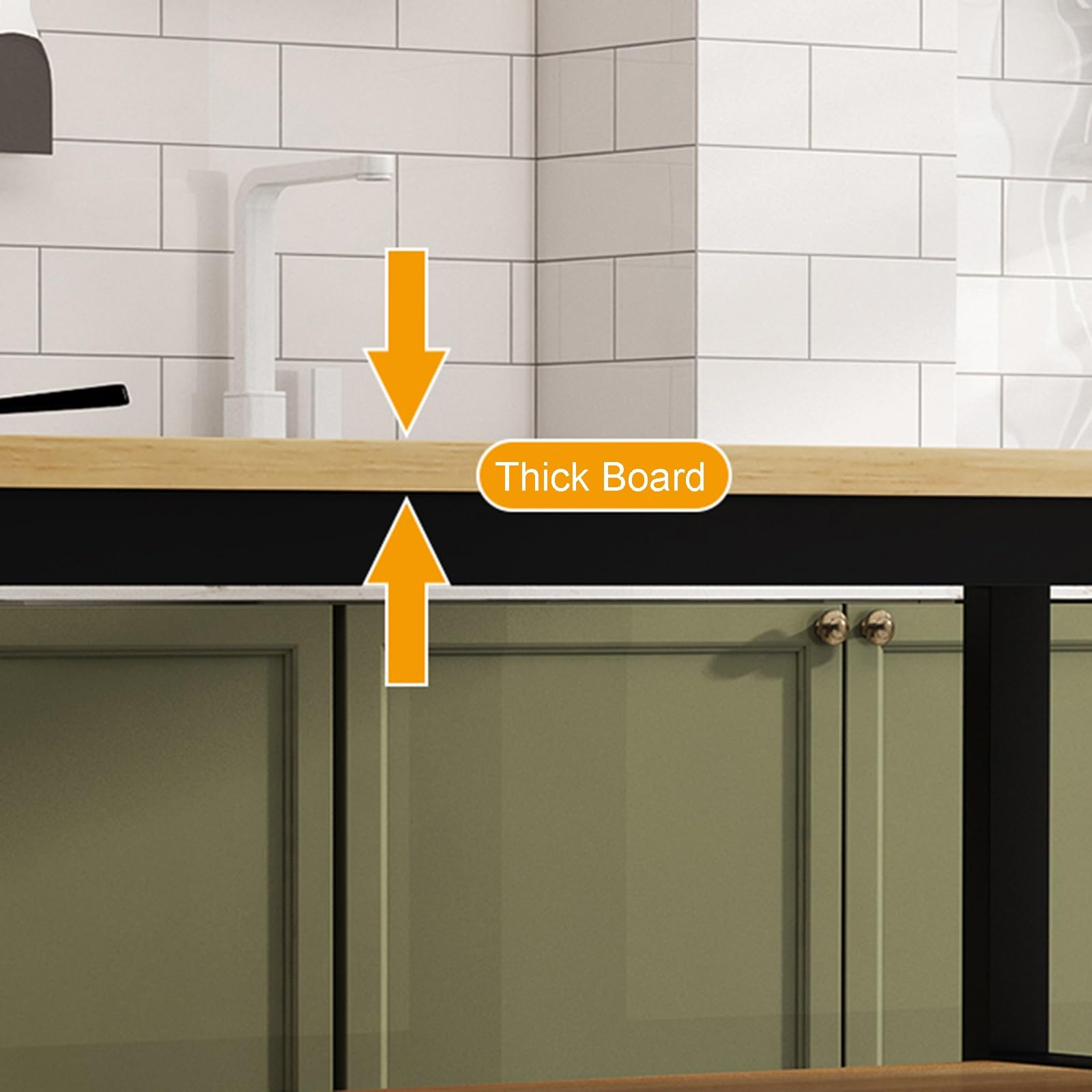 Scaffale da cucina multistrato con mobiletto per forno a microonde, versatile tavolo per frutta e verdura (nero moderno)