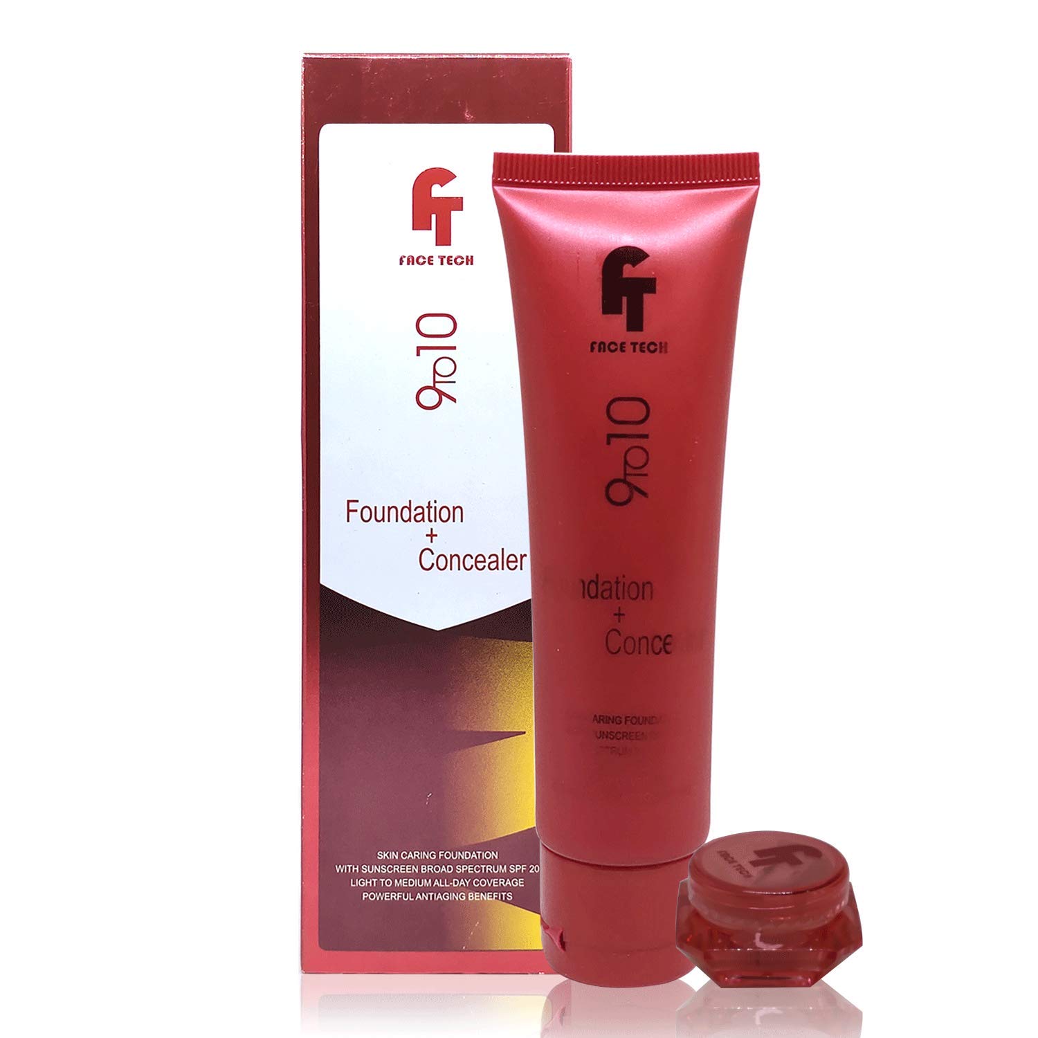 Face Tech 9 to 10 Foundation + Concealer, 50ml