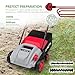 NETTA 1500W Lawn Scarifier and Aerator - 320mm Electric Garden Rake & Moss Remover - 4 Adjustable Heights, 30L Collection Box - 10m Cable Lawn Scarifier Rake for Grass & Garden