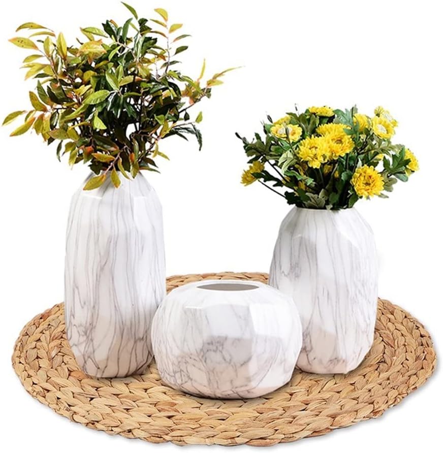 98578 4PCSウォーターひょうたん織物プレースマット丸い織りテーブルマットウォーターゴウドプレースマットラウンドパッド織り緑の