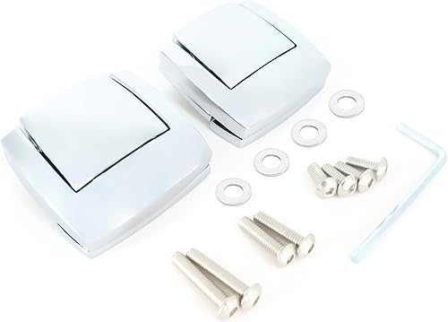 Miniatura 2 de Americruise - Paquete de pestillos para maletero de motocicleta, compatible con Harley Davidson 1980-2013 Touring Road King FLHT FLHX FLTR CVO Road