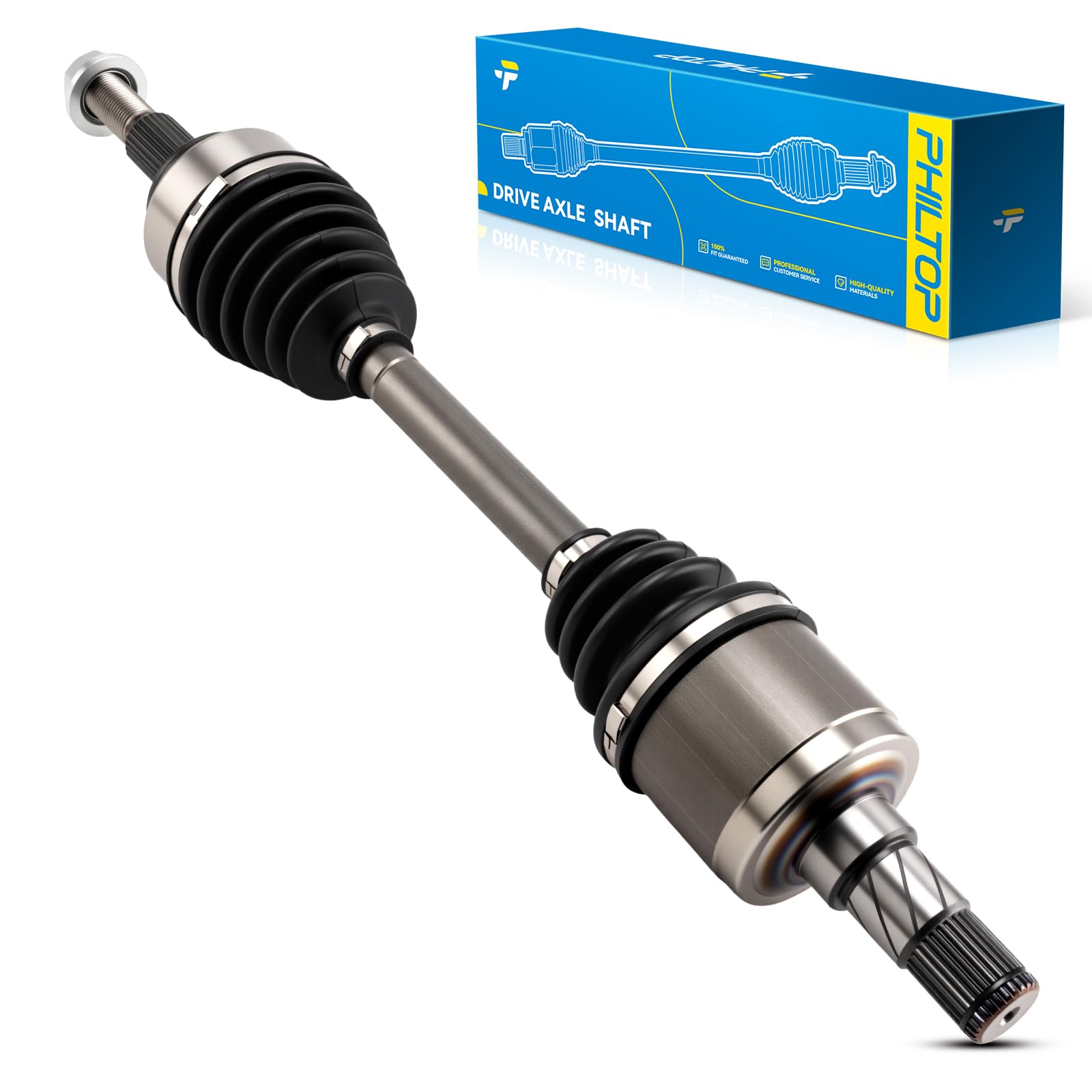 PHILTOP Front Left CV Axle for Jeep Grand Cherokee 2005-2010, Jeep Commander 2006-2010, 66-3419 CV Axle Shaft 1 PCS