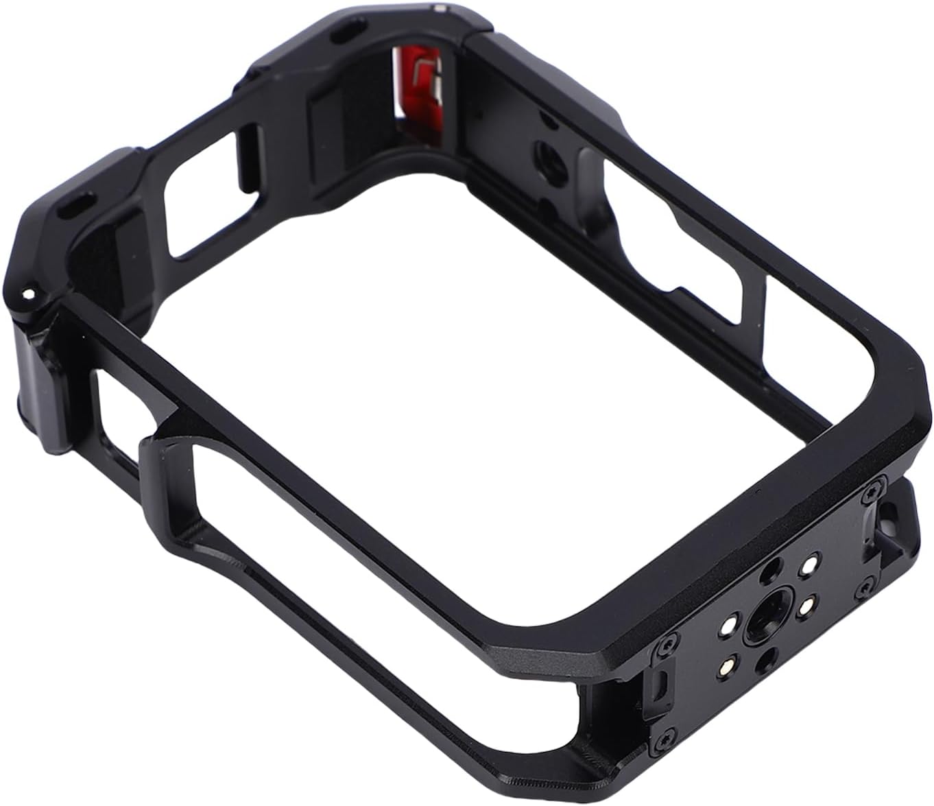 Cryfokt Quick-release Metal Camera Frame for 360 with Versatile Mounting Options for LED Lights and Microphones (Black)
