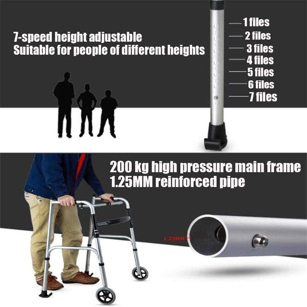Rama do chodzenia Standardowy chodzik Rollator Chodzik składany Wspomaganie stojaka z podkładką podłokietnika 4-kołowy Rollator Wyściełane siedzisko Pomoce w po