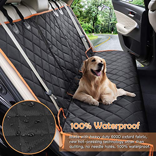 Yicostar Dog Car Seat Cover Waterproof Non-Slip Bench Dog Seat Cover for Back Seat Heavy Duty Pet Seat Cover Protector Armrest Compatible for Cars Trucks and SUVs - Thumbnail 5