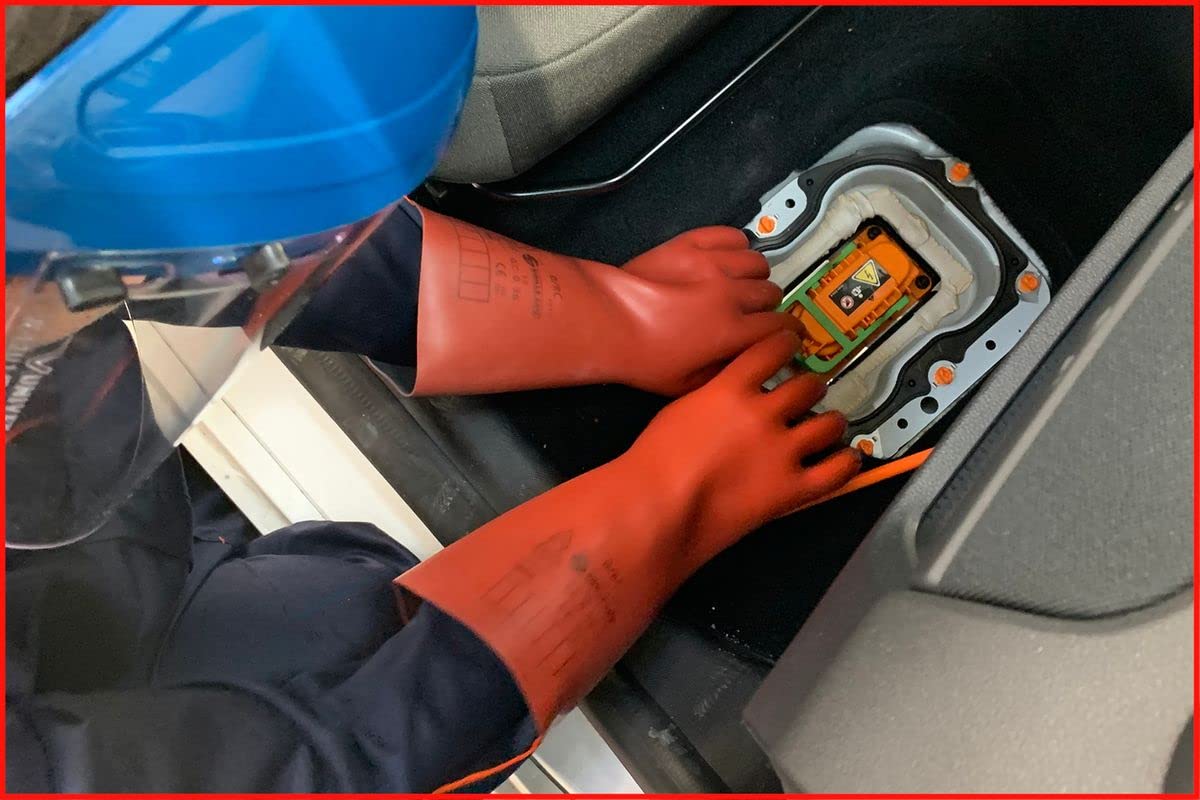 KS Tools 117.0071 Elektriker-Schutzhandschuh mit mechanischem Schutz | Größe 12 | Klasse 0 [1000 V] | rot