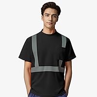 Vista 2 de caparazon Camisa de seguridad de alta visibilidad, camiseta reflectante ANSI/ISEA Clase 2