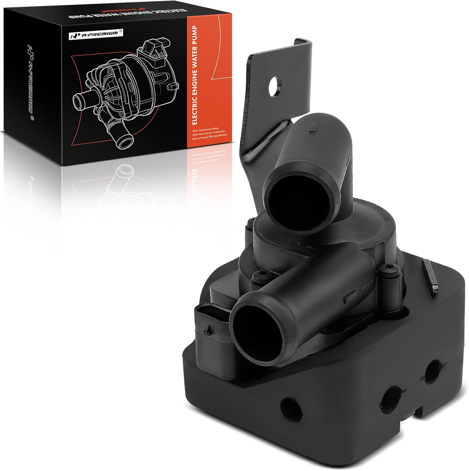 A-Premium 3 Pins Engine Auxiliary Water Pump Compatible with BMW Vehicles - 2010-2019 - 5,6,7 Series, F01 F02 F04 F06 F07 F10 F12 F13, 550i, 650i, 750i xDrive, M6, Alpina B7 & More, 8cyl. 4.4L