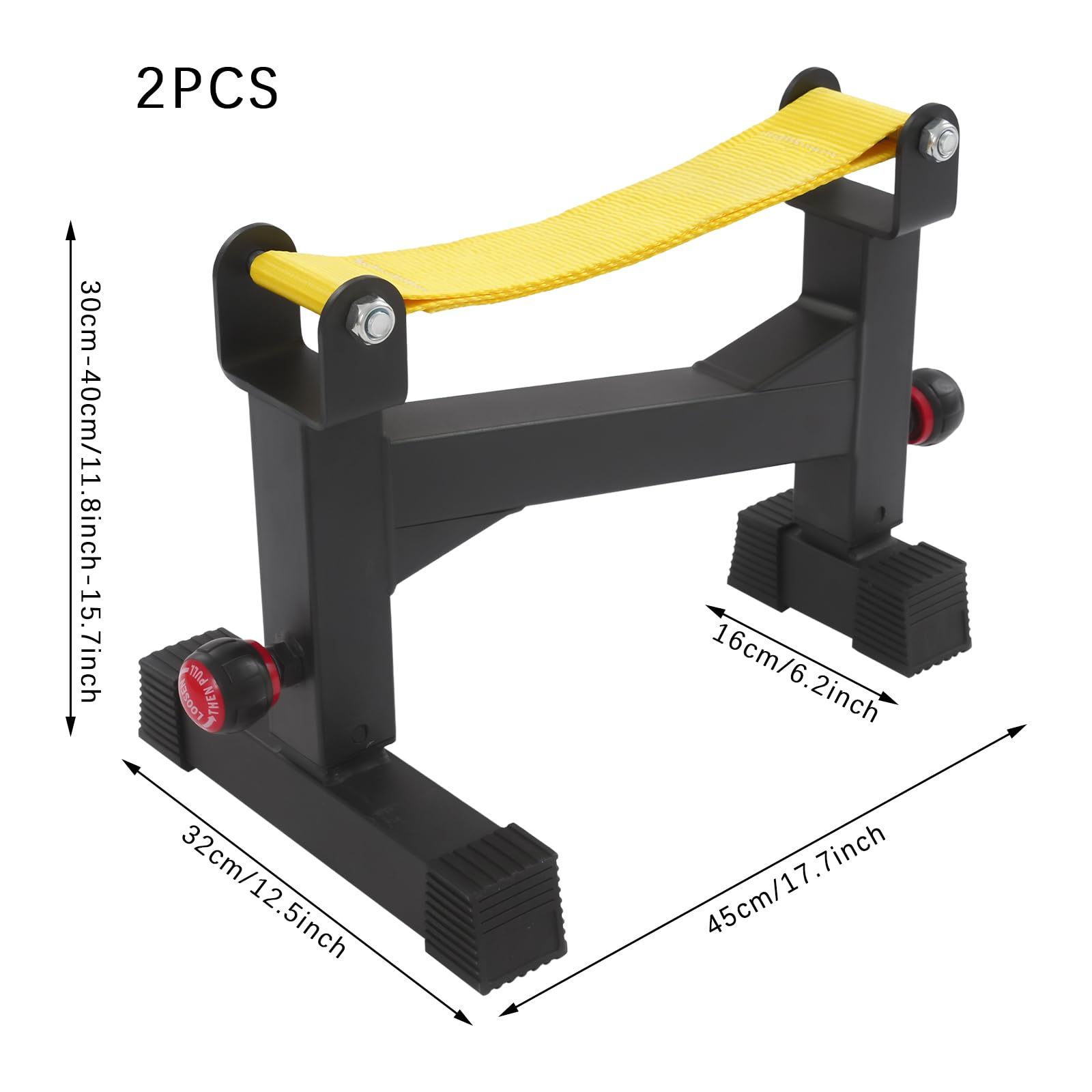 Supporto per Bilancieri Professionale con Telaio Ammortizzato, Supporto per Cinghie Regolabile per Stacchi, Design Robusto in Acciaio al Carbonio fino a 300 kg di Capacità di Carico, Piedini