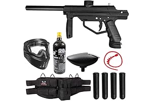 Maddog JT Stealth Semi-Automatic .68 Caliber Silver Paintball Gun Starter Package: Unleash...
