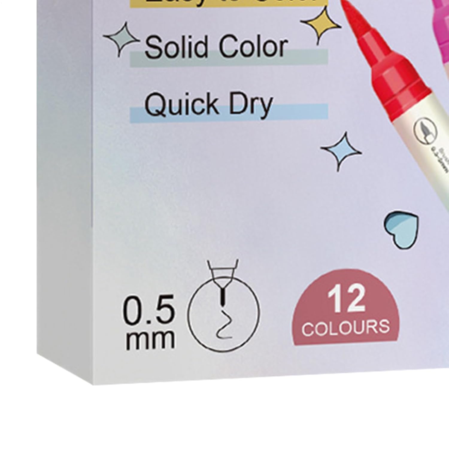 Nail Markers 12 Color Water Design Kit