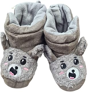 هاف بوت موهير مبطن للاولاد والبنات (6-18 شهر) (بني، (12-18 شهر))