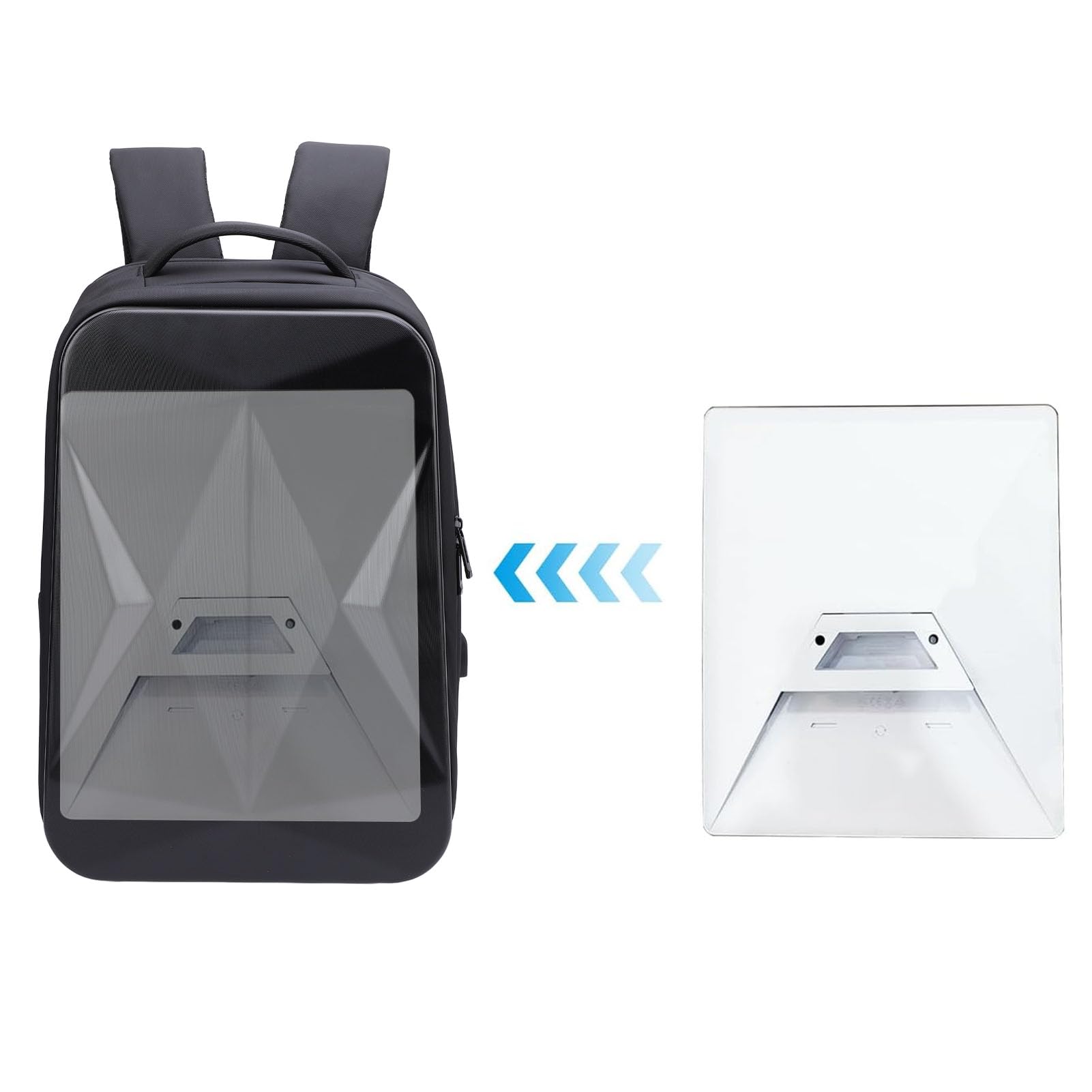 Focket Borsa da Viaggio per Esterni per Mini, Zaino Antifurto per Laptop da 17 Pollici per Adattatore, Cavi, Kit di Montaggio, Custodia da Viaggio