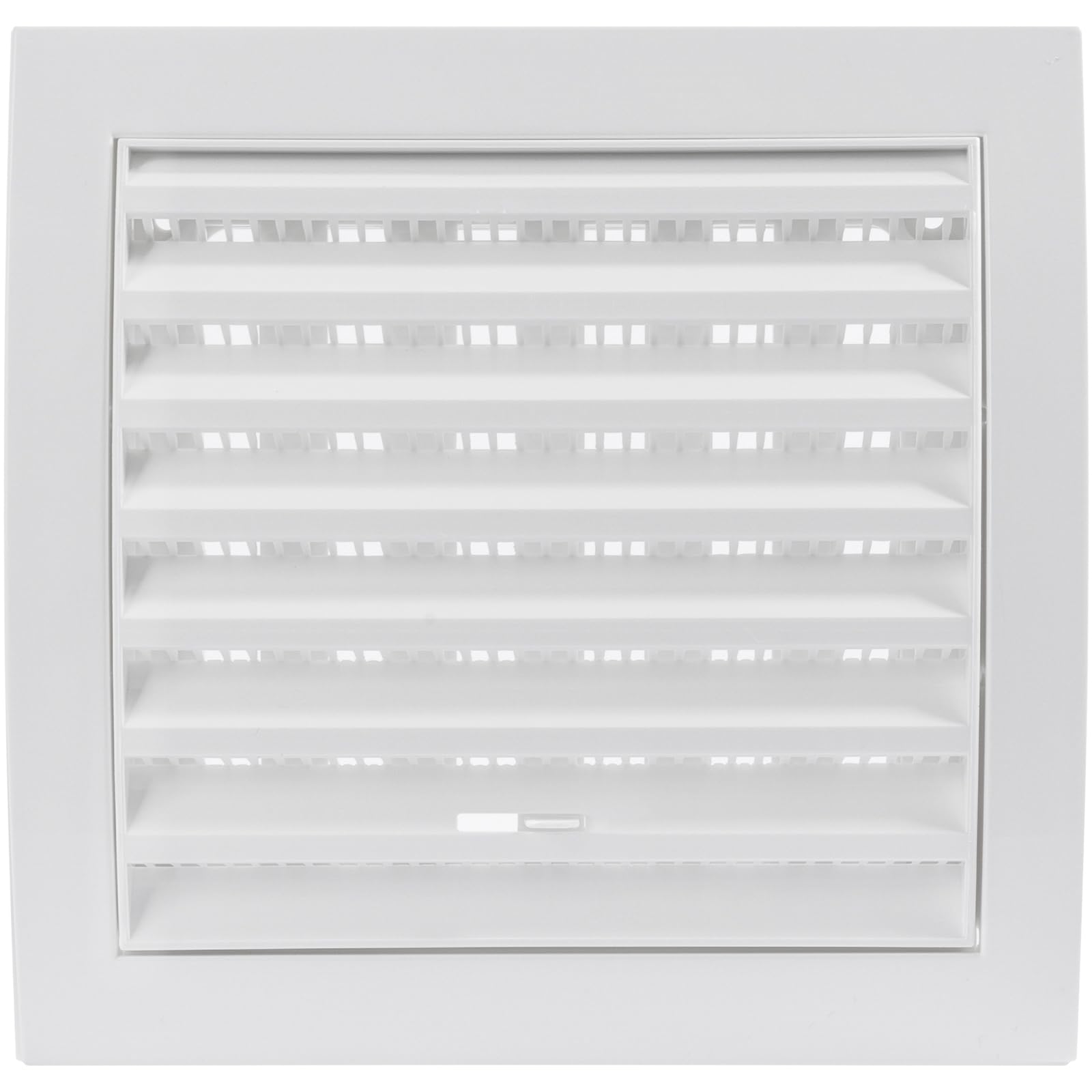 Vent Systems 150 x 150 mm / 6 x 6 Inch White Square Louvered Air Supply Vent Cover with Slider, Dryer