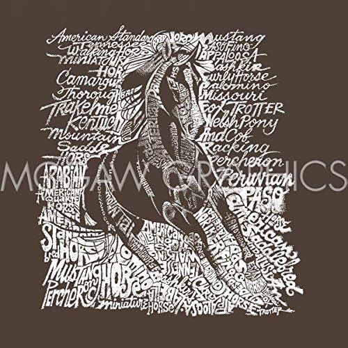 Bruce McGaw Graphics Horse (Popular Horse Breeds) by L. A. Pop Art, Art Print Poster 12" x 12"