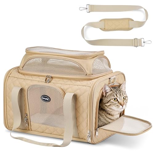 CarryTip Airline Approved Cat Carrier Brown 17x11x9.5 in