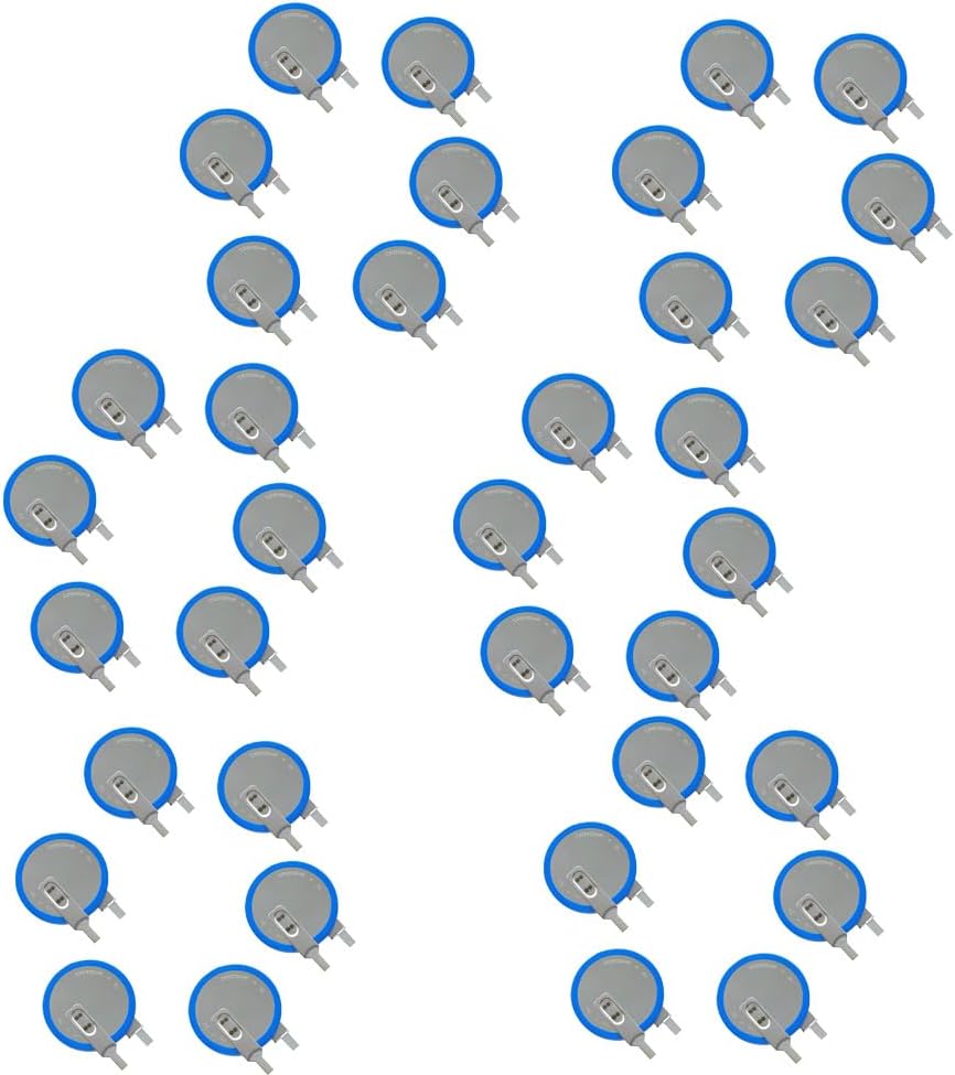 3.6vリチウムイオン電池充電式コイン電池LIR2032ボタン電池3.6 v 70mah YICUAA（