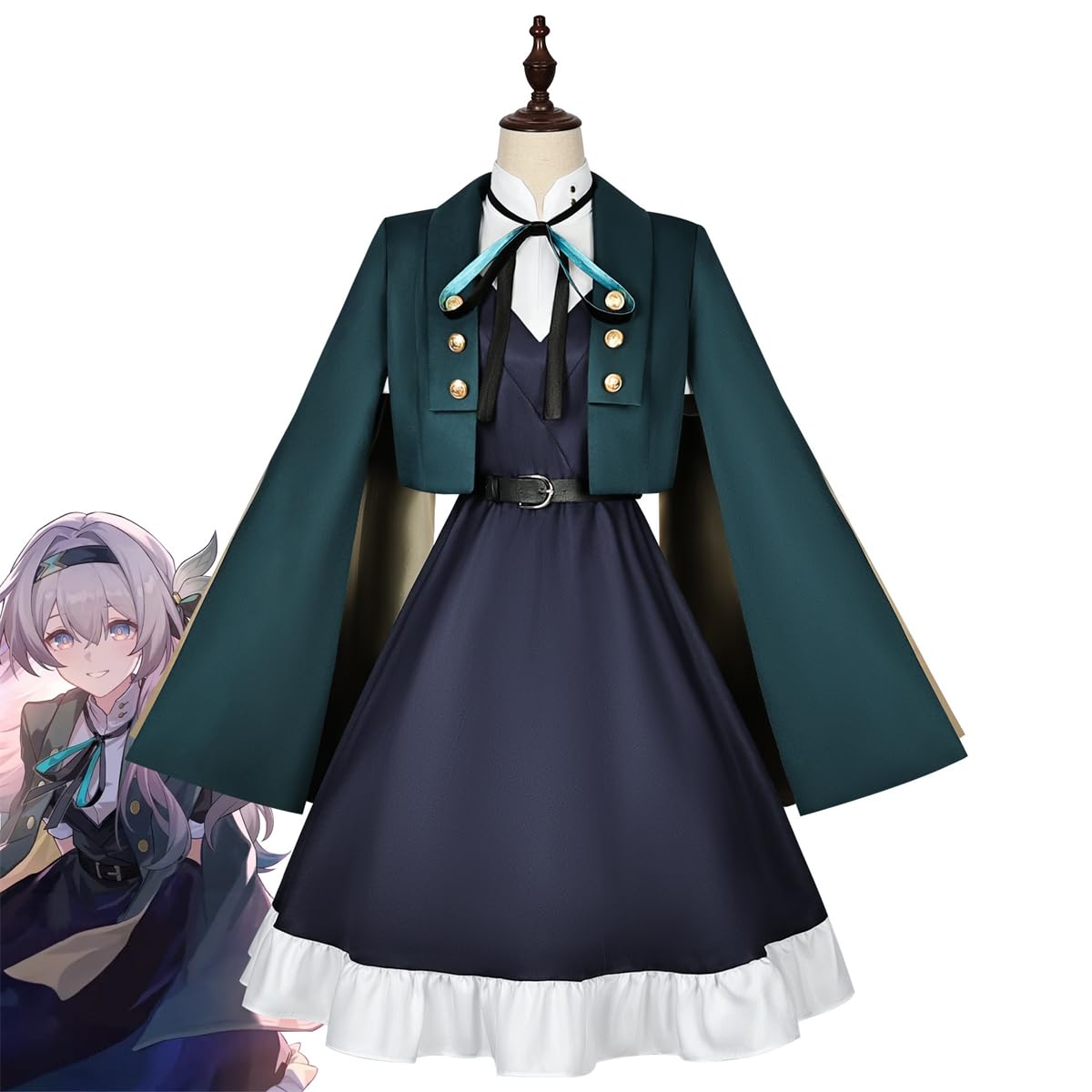 Amazon.co.jp: AZCQD 崩壊：スターレイル サム 流萤 コスプレ衣装