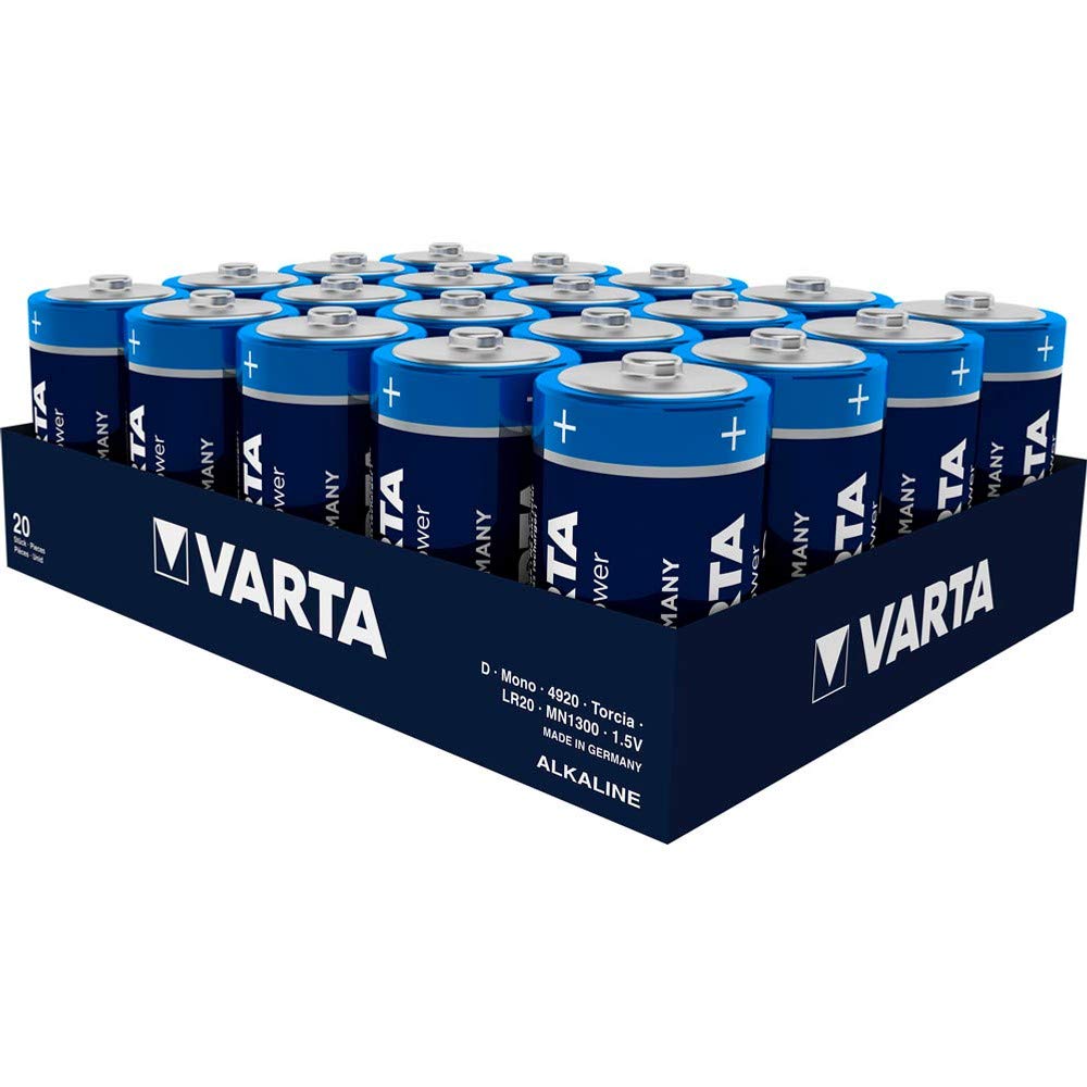 Varta Lot de 20 Piles LONGLIFE Power Mono D 1,5 V