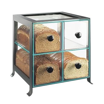 Calmil 1586-13 Soho Bread Case, 13" Length x 14" Width x 14.25" Height, Black