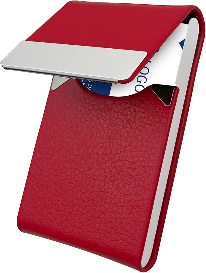 AIDEE Business Card Holder PU Leather Business Card Case