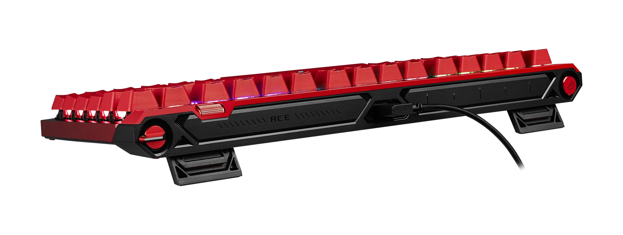 ASUS ROG Falchion Ace 75 HE - Tastiera da gioco analogica cablata/effetto Hall - 75% TKL, USB, interruttore magnetico HFX V2 hot swappable, trigger rapido, polling 8KHz, keycap PBT, custodia per il