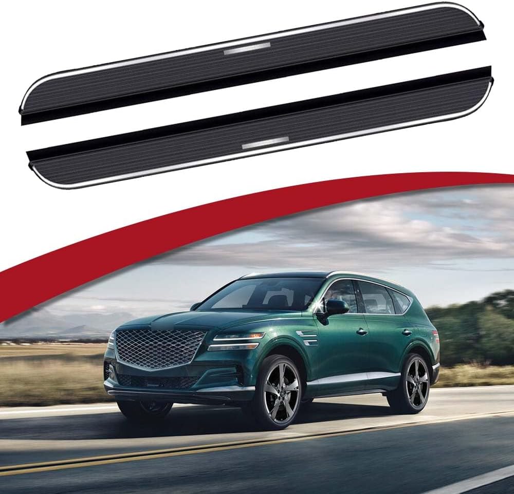 Fixed Running Board Side Step Fit 2021 2022 2023 Genesis GV80 Nerf Bars Accessories 1Pair w/Brackets