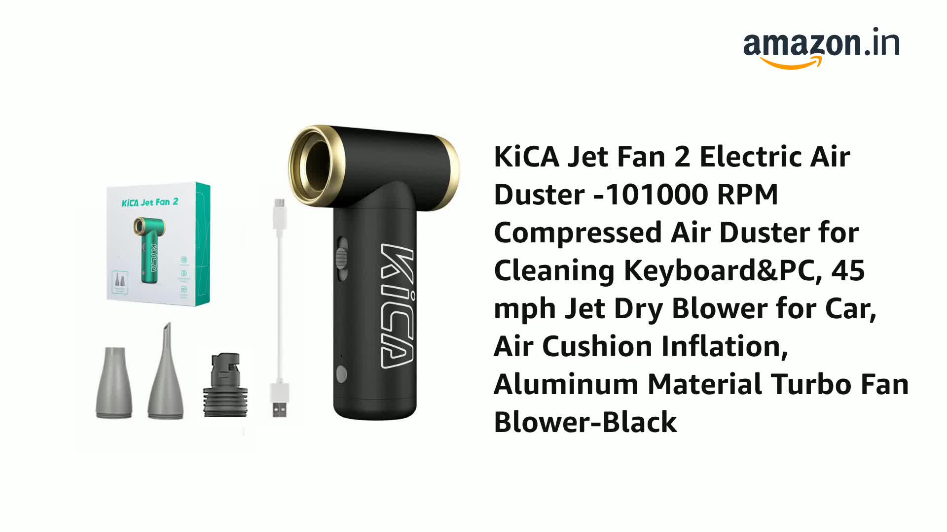 Jet Fan 2 Electric Air Duster -101000 RPM Compressed Air Duster