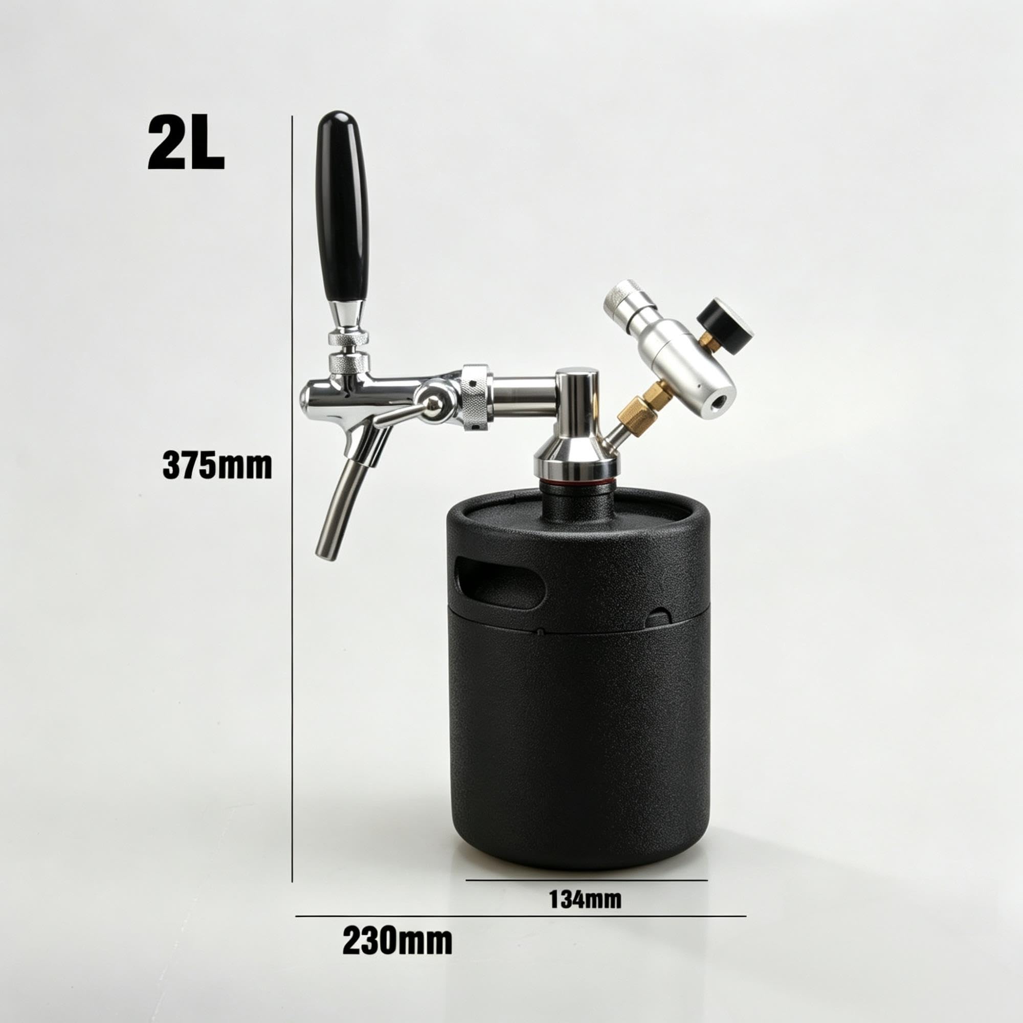 Mini barril de acero inoxidable para cerveza de barril, dispensador presurizado portátil