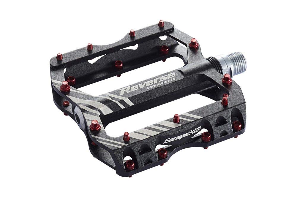 Pedali Reverse Escape Pro Piattaforma: Presa Mostruosa Con Pins Rosso Fuoco