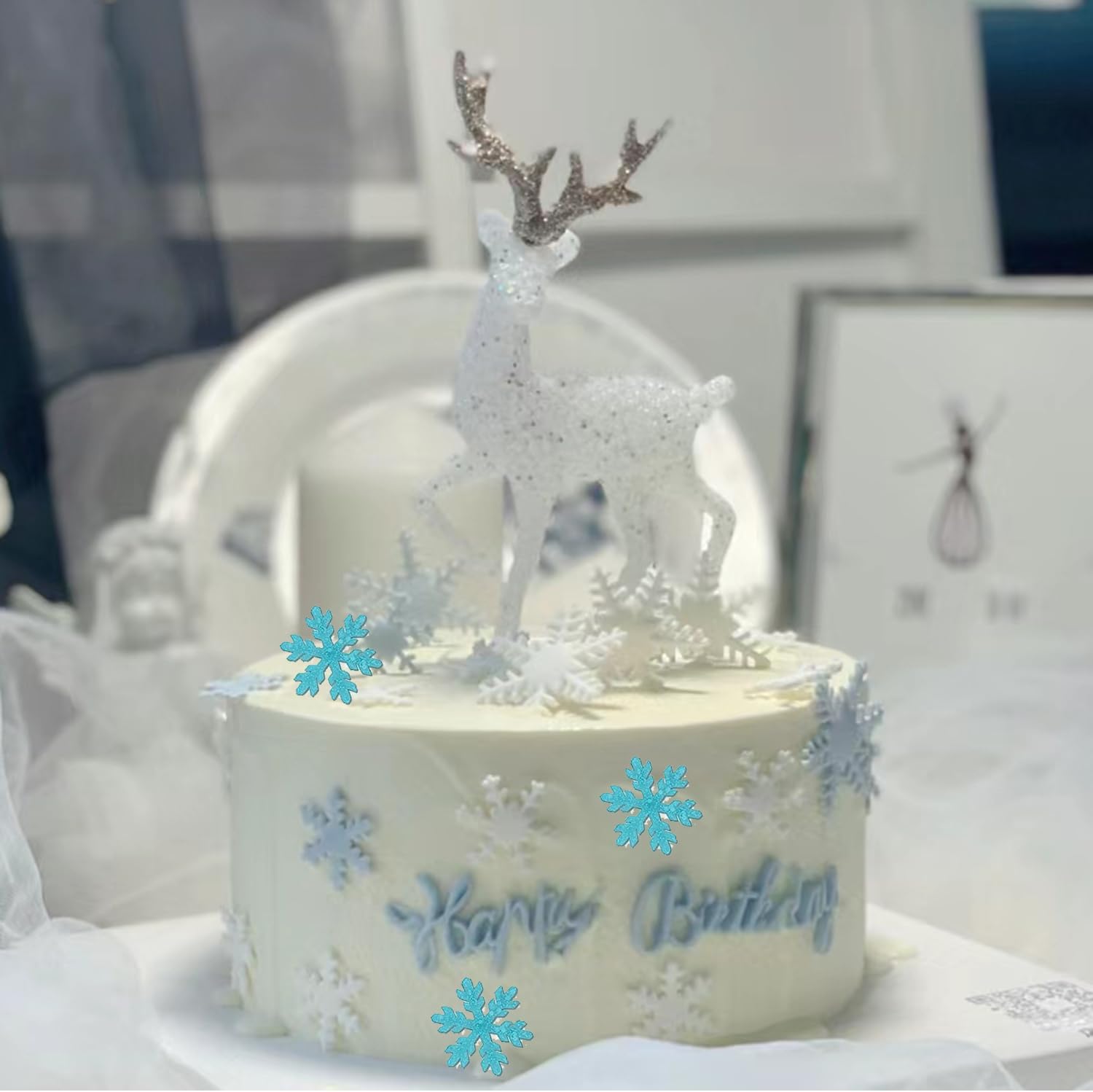 3D Snowflake Silicone Mold Christmas Snowflake Fondant Silicone Mold For Cake Decorating Cupcake Topper Candy Chocolate Gum Paste Polymer Clay - Image 3