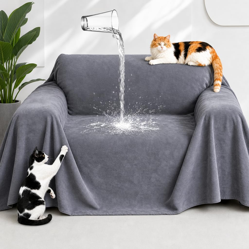 Anti griffe chat canapé : protégez votre canapé avec le couvre-canapé Loiion