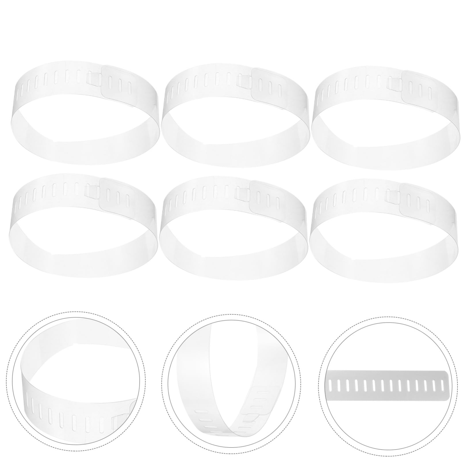 SHERCHPRY 100piezas Collar de Pvc para Camisas Soporte de Cuello de Camisa Insertos de Cuello de Suministros Fijación de Soportes de Plástico