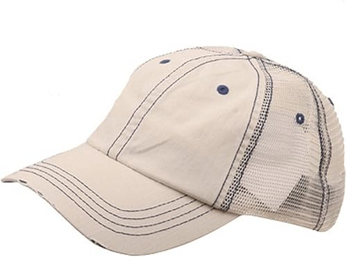 W40S62B gorra de malla y algodón especial discreta, talla única , Putty