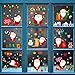 9 hojas Pegatinas Navidad Ventanas,Decoracion Ventanas Navidad,Vinilos Ventanas Navidad,Pegatinas de Navidad para Pared,Vinilos de Navidad para Puertas,Decoracion Navidad Hogar (Estilo 2)