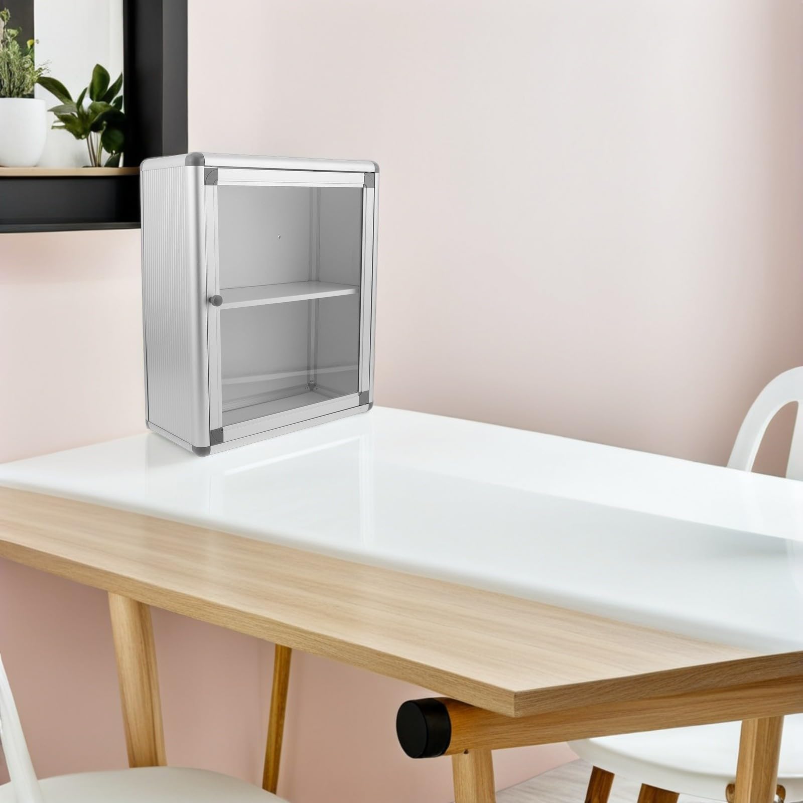 ABOOFAN Caja de Almacenamiento para Medicamentos de Pared, Botiquín de Primeros Auxilios Compacto y Conveniente para Organizar Medicinas Hogar