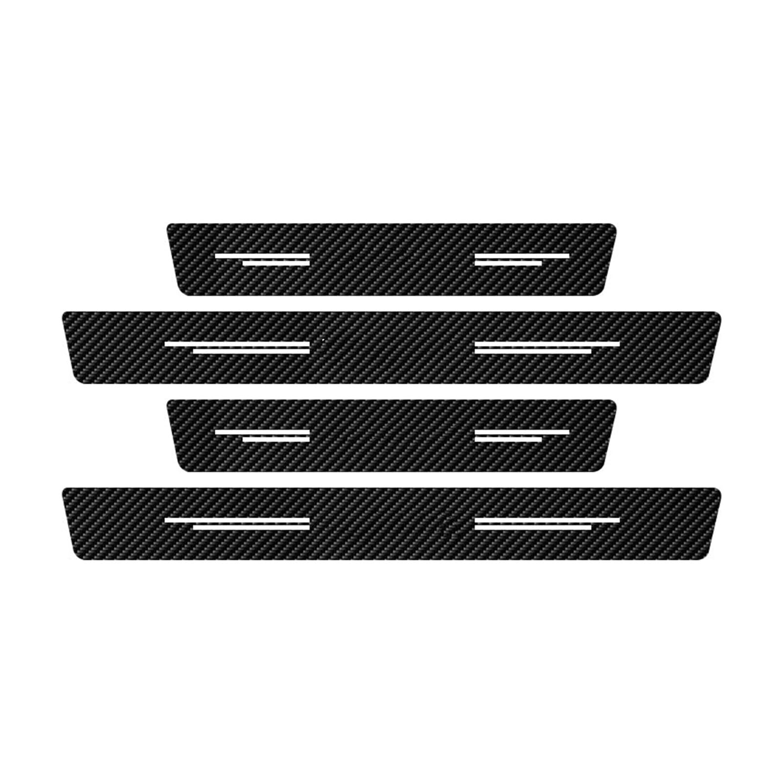 4 Pcs/Set Car Door Sill Threshold Protector Sticker for Seat for Ibiza 6j 6l 6f 6k Mk2 Carbon Fiber Door Threshold Guard RESPUNEKBAH