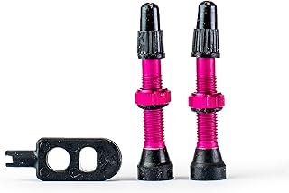 Trezado - Válvulas sin cámara, 2 Unidades, Color Rosa.