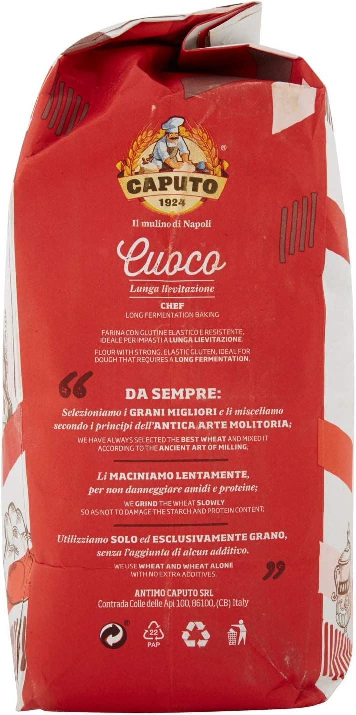 Caputo Cuoco Chef - 4 harinas de trigo blando (5 kg, tipo 00)
