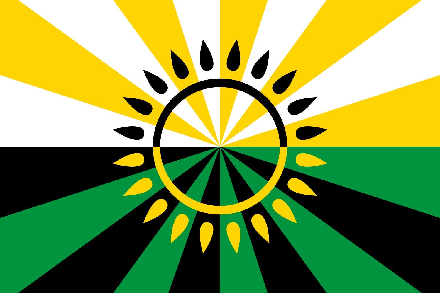 Drapeau district de Groznensky grand format pour mât extérieur